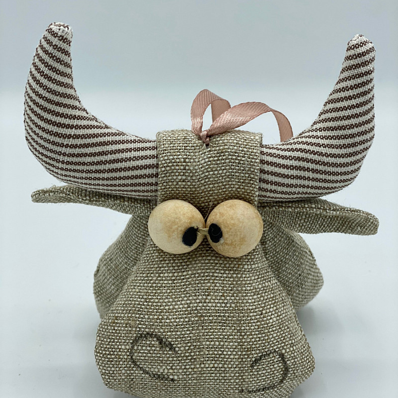 Символ 2021 года подвесной бычок 13 см