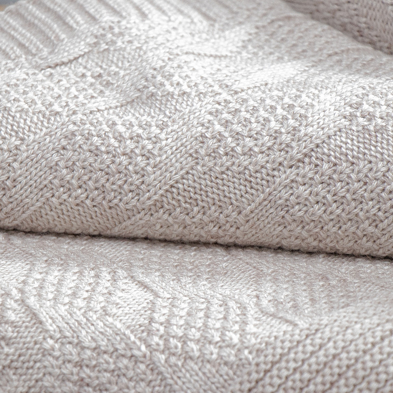 Вязаный плед большой покрывало 220х240 см