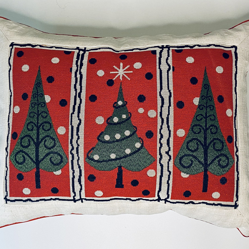 Новогодняя елочка арт-нуво гобелен 50х55 см
