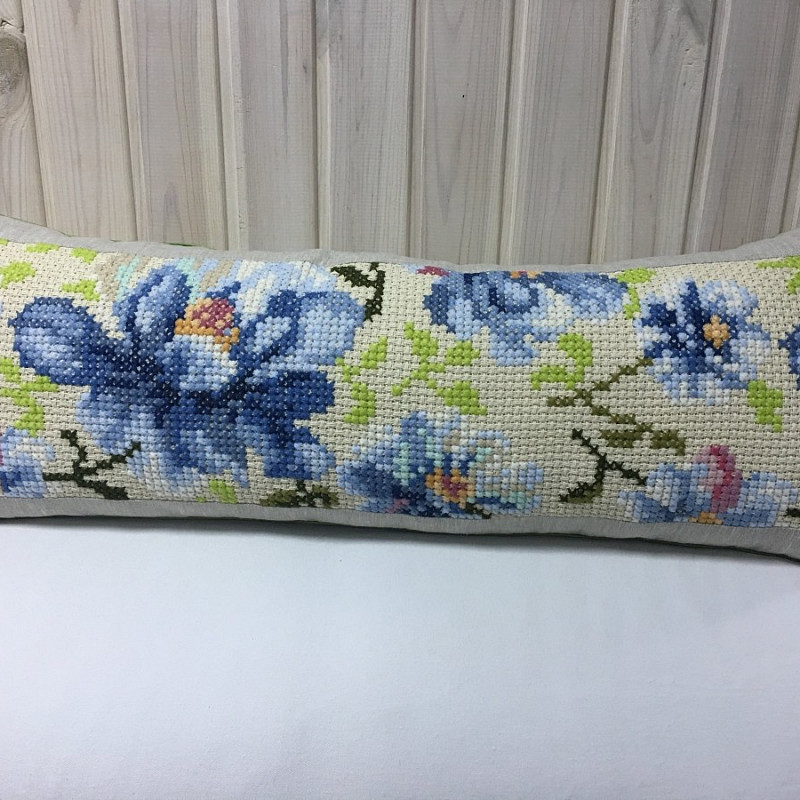 Зачарованные цветы голубые длинная