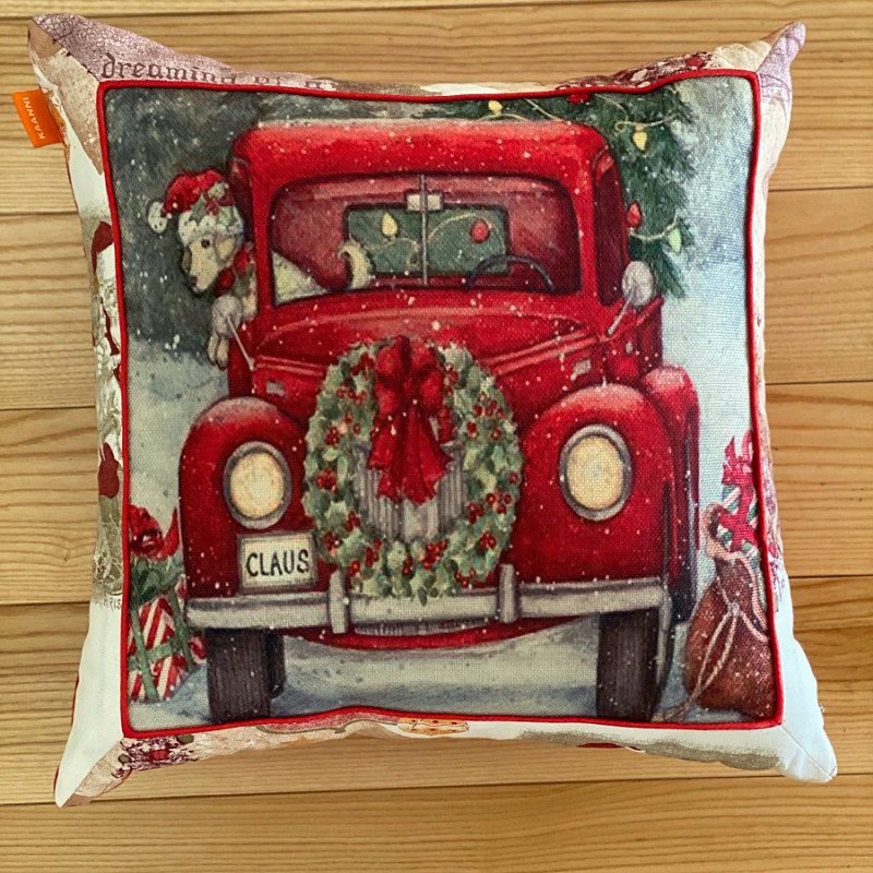 Рождественский автомобиль 45х45 см
