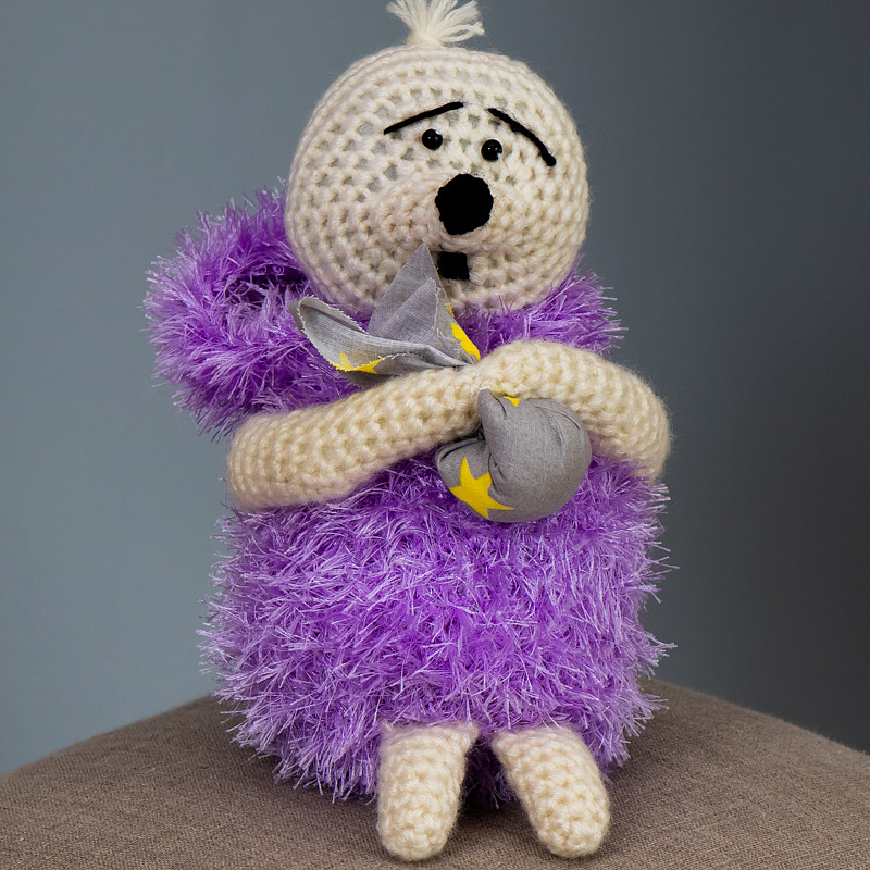 Ежик в тумане сиреневый