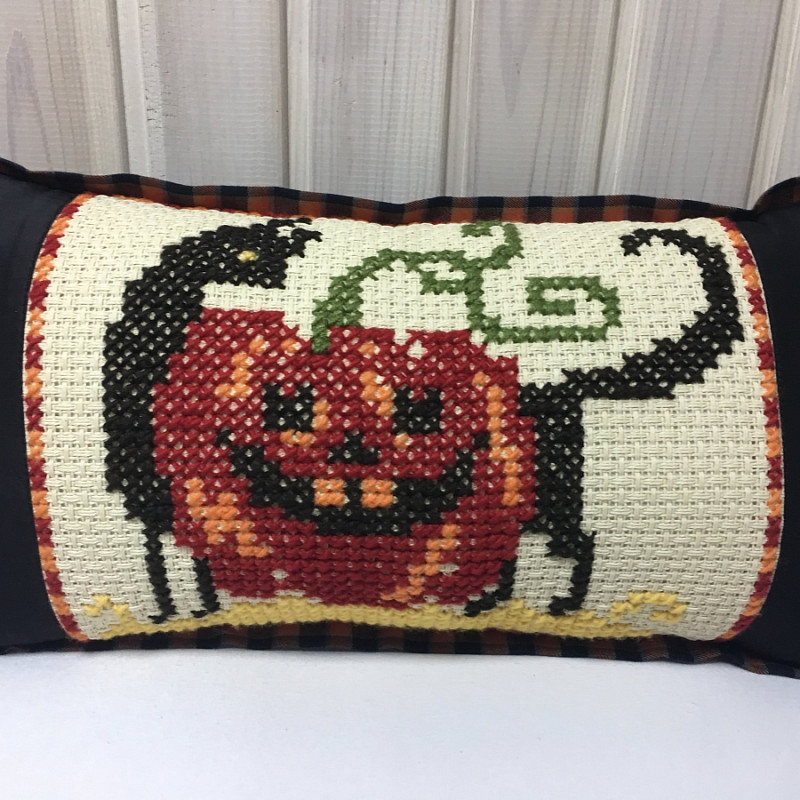 HALLOWEEN черный кот прямоугольная