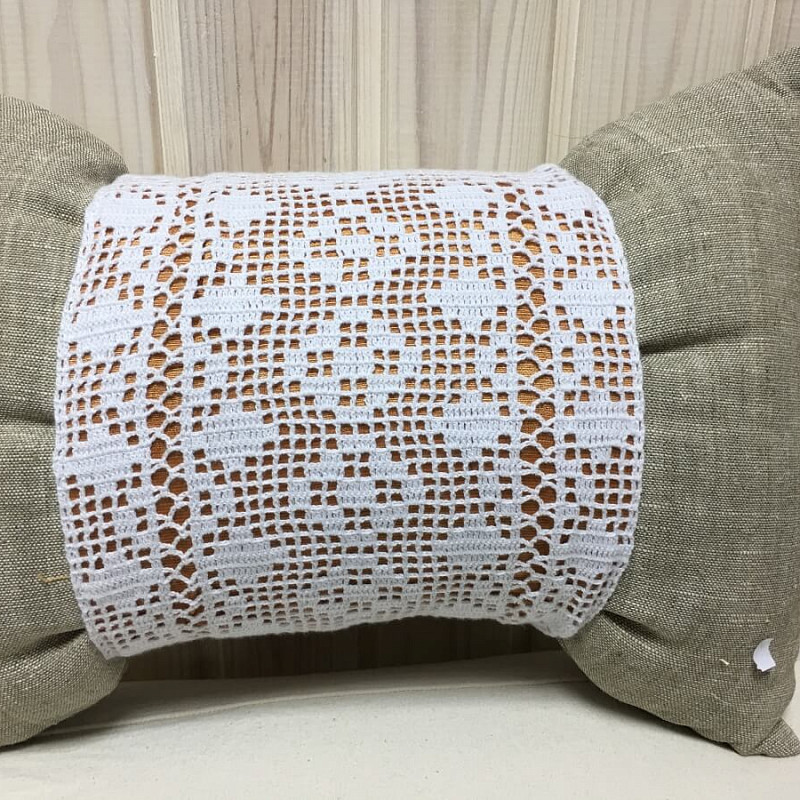 Бантик с желтым льняной