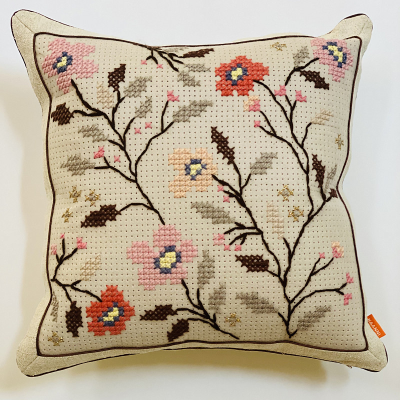 Цветение сакуры квадратная 45х45 см