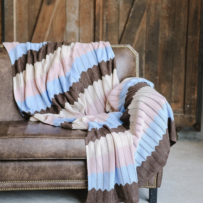 Плед зигзаг