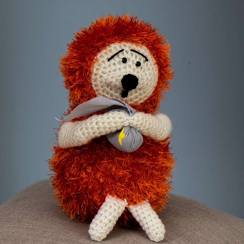 Ежик в тумане коричневый